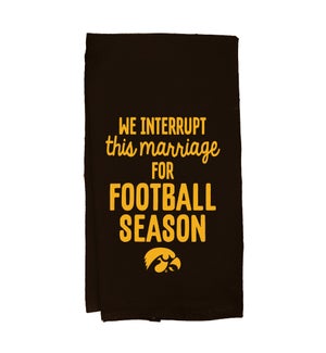Football Season University Of Iowa Towel